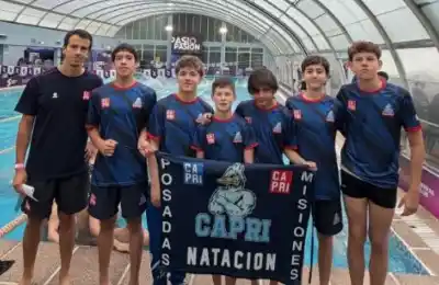 Seis nadadores misioneros volvieron de la Copa Sierras con tres podios y un nombre que se llevó todas las miradas