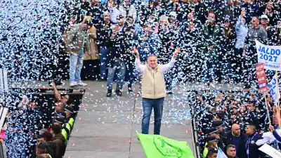 Jaldo y su mensaje picante en el Hipódromo: "Vamos a inflar las urnas"