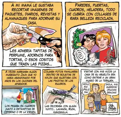Chelo Candia llega al capítulo 670 de su serie: el collage que se armó su mamá