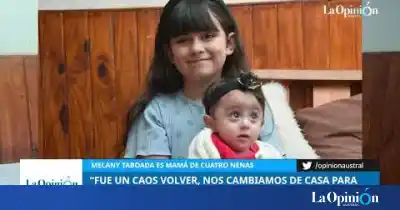 Tres bebés idénticas, una cuna y una vecina de Río Gallegos que no duerme: la historia de Melany