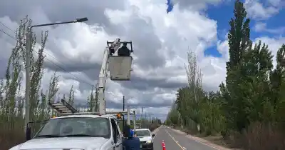 San Rafael cambia las luces de dos distritos: dónde se instalarán las nuevas LED