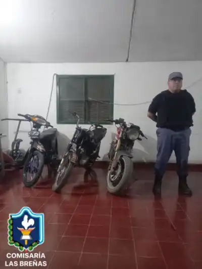 Tres motos terminaron secuestradas en Las Breñas: quiénes iban arriba
