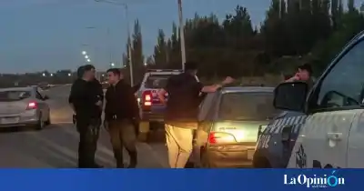 Lo vieron zigzaguear por la costanera de El Calafate y la Policía no lo dejó llegar lejos