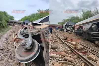 El estruendo quebró la madrugada: el maquinista frenó y se topó con el tren volcado en El Charco