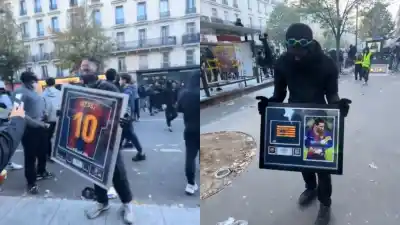 Entraron al museo en medio del caos en París y se llevaron dos reliquias de Messi