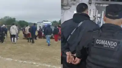 Jugaba un partido de veteranos en Santo Tomé: se descompensó y su hijo terminó detenido en el hospital