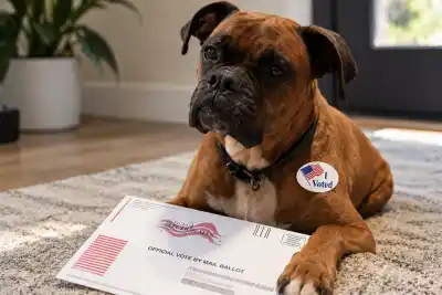 Registró a su perra para votar en California y una boleta fue contada: el insólito castigo que recibió