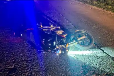 Iba en moto por la Ruta 18 y un ciervo se le cruzó: cómo terminó