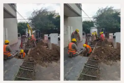 Meten mano en el corazón del centro: 240 metros de caños nuevos en San Martín