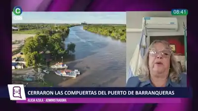El Puerto de Barranqueras cerró sus defensas contra el río, pero hay un frente que preocupa