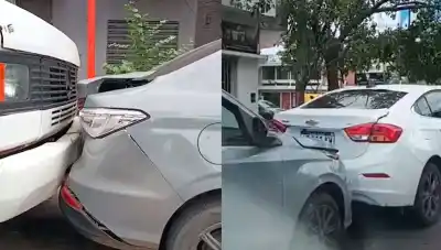 Tres vehículos protagonizan un choque en cadena que paralizó una avenida principal: lo que encontraron al llegar