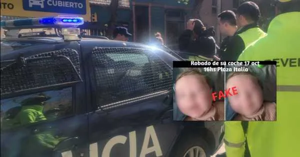 Inventó que le robaron el bebé en una plaza y ahora le quieren cobrar el operativo