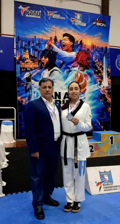 La taekwondista correntina que volvió de una lesión y se subió al podio en el CENARD