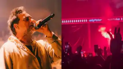 Encendió una bengala en pleno show de los Cadillacs y Vicentico lo frenó en seco: "Apagala ya"