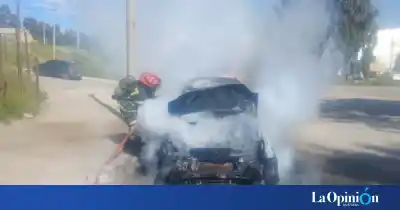 Una columna de humo le salió del capot en plena avenida: lo que hizo la conductora la salvó