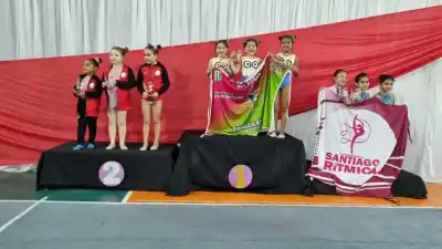 Las gimnastas de El Bañado volvieron de Tucumán con una valija cargada de oro