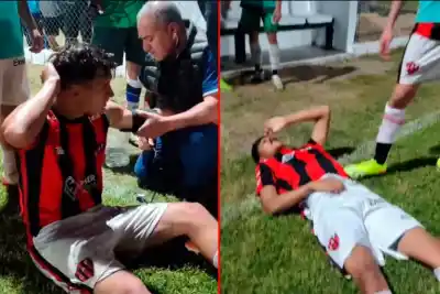 Ganaba Patronato, pero la tarde terminó con seis jugadores lastimados y piedras en la cancha