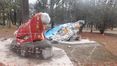 Los dinosaurios ya están de vuelta en el Parque San Martín, pero hay algo que todavía no se sabe