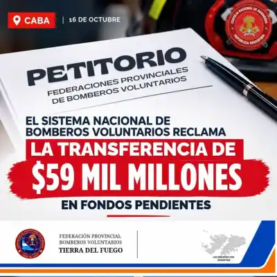 Bomberos de TDF firmaron el reclamo por $59 mil millones: el plazo que corre