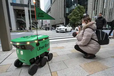 Una profesora de 78 años se paró frente a un robot de delivery y terminó esposada