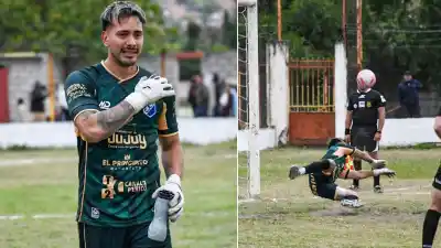 Le apuntaron al hombro lastimado, pero el arquero de Talleres de Perico tenía un plan guardado
