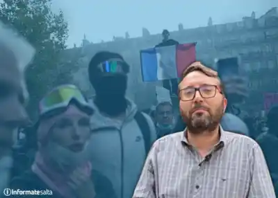 Un salteño fue a una feria en París y terminó en medio de los gases lacrimógenos: lo que vio en la calle