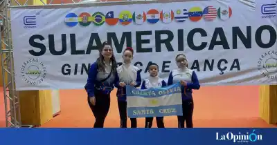 Caleta Olivia en lo más alto de Sudamérica: los dos títulos que trajo la gimnasia aeróbica