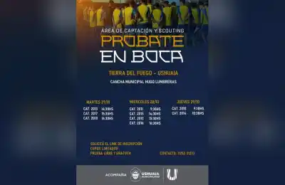 Boca busca talentos en Ushuaia: las edades que puede probar y cómo anotarse