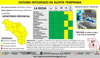 La Rioja bajo alerta: ráfagas de casi 100 km/h y zonda en la misma semana
