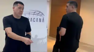 Sin euforia y con autógrafos: el gesto de Riquelme en el Maracaná que llamó la atención