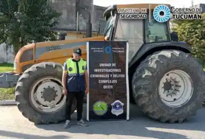 Recuperan en Simoca un Tractor Robado en Santa Lucía