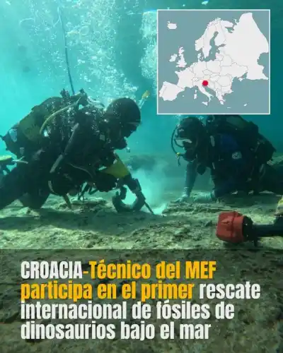 Un buzo chubutense viajó al Adriático: lo que hay bajo el agua tiene 120 millones de años