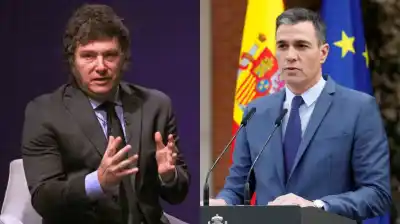 Milei llamó "delincuente" a Sánchez en Madrid y España respondió con un comunicado sin precedentes