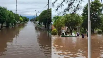 El agua se los llevó todo: el temporal que dejó a una ciudad bajo el agua