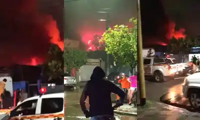 Una explosión de fuego en pleno centro y el misterioso origen que tiene a todos en vilo