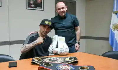 El Chúcaro Sánchez se subió al ring en Estados Unidos y volvió con un cinturón que ya es historia para Madryn