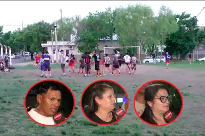 Sacaron a los chicos de la placita por la comisaría: ahora quieren hacer 27 casas donde entrenan 70 pibes
