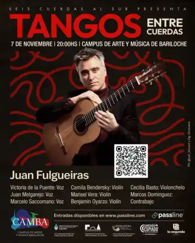 Tangos entre cuerdas: el violín, el chelo y las voces que se suben al escenario de Bariloche