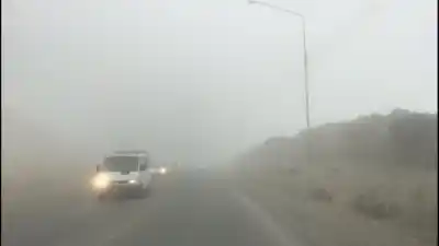 El tramo de Comodoro que Tránsito marcó como el más riesgoso con neblina: la curva que preocupa
