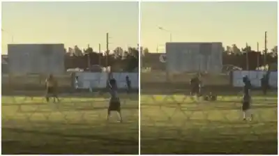 Un golpe en el césped dejó al árbitro inconsciente y desató el caos en el ascenso