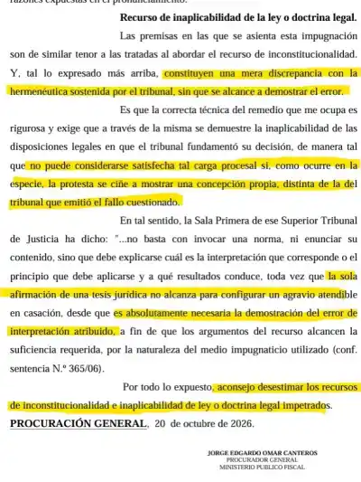 El Procurador le marcó la cancha al Gobierno por el FEP y ahora define el STJ