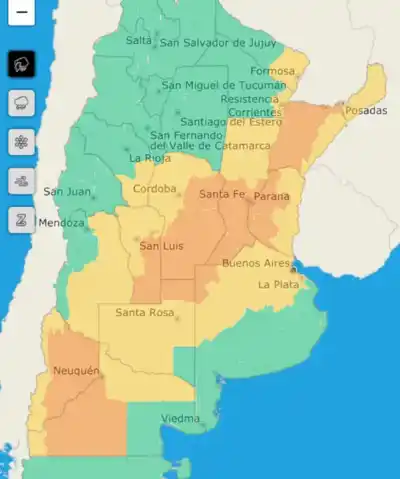 Alerta del SMN en 15 provincias: la Puna tucumana también está en la mira