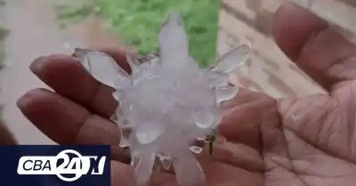 El granizo sorprendió en tres localidades del interior: dónde golpeó y qué sigue