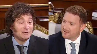 Milei habló del "superávit energético" y esquivó nombrar la obra que lo hizo posible