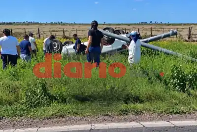 Volcó en plena Ruta 89 y el conductor terminó trasladado: qué se sabe hasta ahora