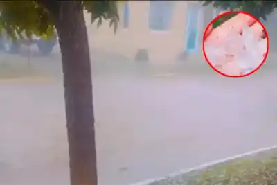 El granizo sorprendió a Feliciano: qué encontraron los vecinos cuando salieron a la calle