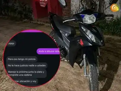 Le robaron la Honda Wave en Costa Azul y, cuando fue a reclamarla, la respuesta fue una amenaza con pistola