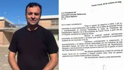 Segundo intendente entrerriano que deja el cargo este mes: quién asume en Puerto Yeruá