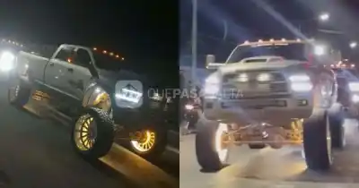 Camionetas gigantes brasileñas cruzaron la ruta 16: el detalle que dejó a los vecinos sin dormir
