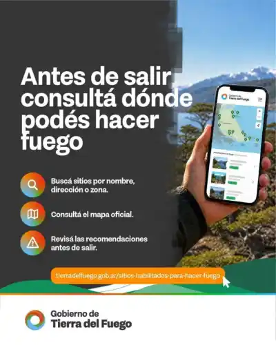 Antes de encender el fuego en Tierra del Fuego, el dato que ahora se consulta en un clic